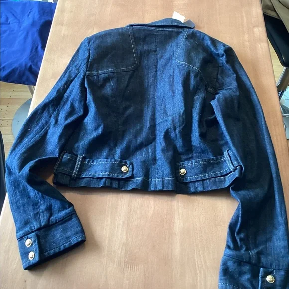 BCBGMaxAzria “Riley” Cropped Denim Jacket - Picture 3 of 4